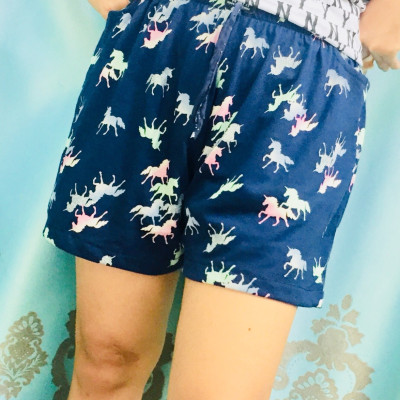 Combo 2 quần đùi nữ, thun cotton co giãn 4 chiều, dùng mặc ở nhà, đi chơi 