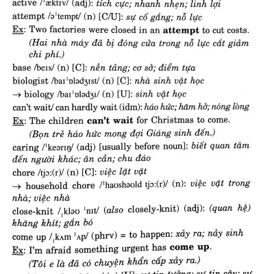 Sổ Tay Tiếng Anh Lớp 12 (2022)