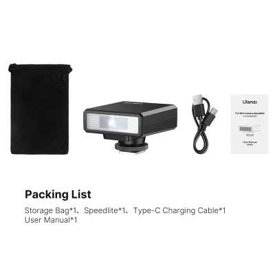 Đèn Flash Mini Đế Gắn Hotshoe Dành Cho Máy Ảnh Ulanzi F12 - Hàng Nhập Khẩu