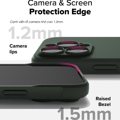 Ốp lưng dành cho iPhone 16 Pro Max/16 Pro/16 Plus/16 RINGKE Onyx - Hàng Chính Hãng