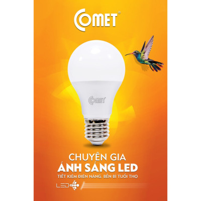 Bóng đèn Led Bulb Comet CB01F công suất 3W ánh sáng trắng