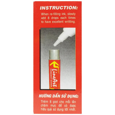 Mực Lông Dầu 25ml - Queen RFI-02 - Mực Đỏ