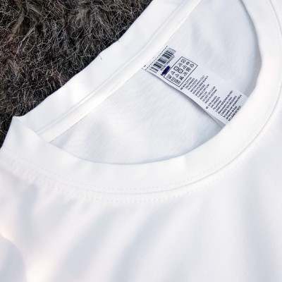 Áo thun nam nữ 80% Cotton White20