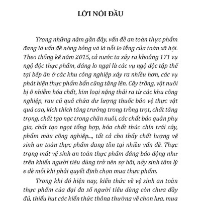 Phòng Tránh Tai Nạn Về Thực Phẩm - Vietnambook