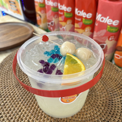 Nước Ép Hỗn Hợp Vải Và Nho Trắng Malee Tropical 1L - NK Thái Lan | 20% White Grape Juice Mixed Lychee Juice 1L