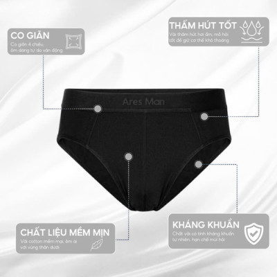 Quần lót nam, quần boxer nam Ares Man chất thun lạnh mềm mịn siêu mát, thấm hút mồ hôi