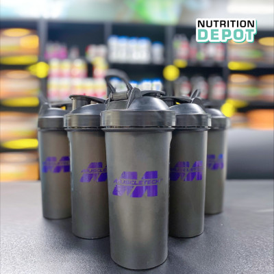 Bình lắc Shaker Muscletech 600ml màu đen, bình nước thể thao  - New Version - Nutrition Depot