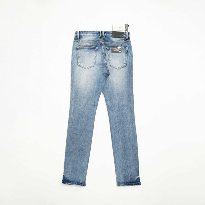 Quần Jeans Nam Cao Cấp HUNETR X-RAYS Form Slimfit Thun Màu Xanh Căn Bản D34