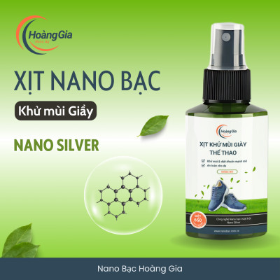 Xịt Khử Mùi Khử Khuẩn Giày Thể Thao Nano Bạc 100ml - Tăng Tự Tin Khi Giao Tiếp và Bảo Vệ Da Chân