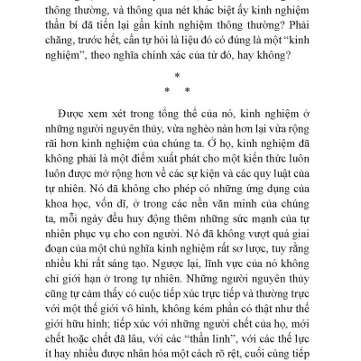 Kinh Nghiệm Thần Bí Và Biểu Tượng Ở Người Nguyên Thủy (Tb)
