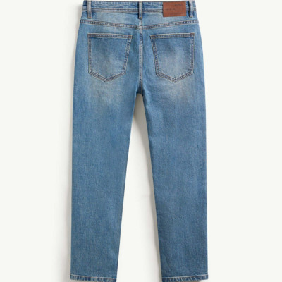 Quần jeans nam ROUTINE màu Xanh M/INDIGO . Form Slim cropped - 10F24DPA007 | LASTORE MENSWEAR