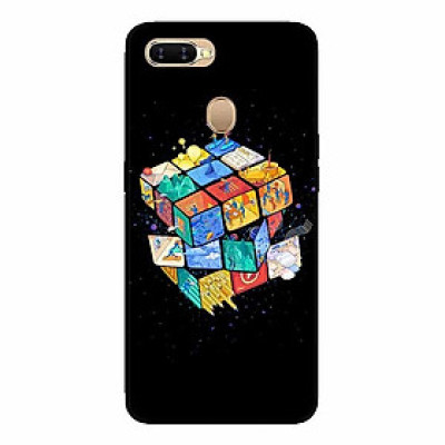 Ốp lưng in cho Realme 2 Pro Rubik Vũ Trụ