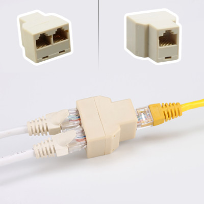 Combo 5 cái đầu nối mạng LAN RJ45 từ 1 ra 2 - Chia mạng RJ45 1 RA 2 - Hàng chính hãng