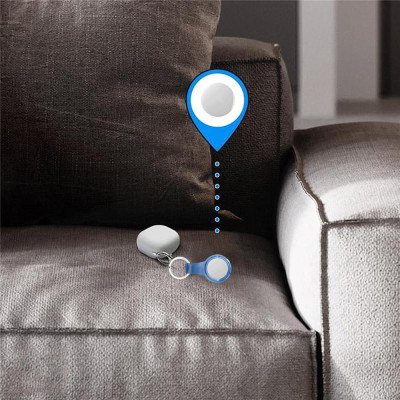 CINCATDY Bao Case Vỏ Bảo Vệ Silicone TPU Trong Suốt Keychain cho Apple AirTag