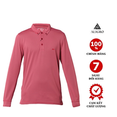 Áo thun nam dài tay kẻ ngang màu đỏ aligro ALGAPD028