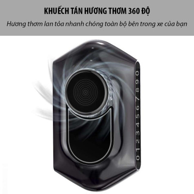 Bảng ghi số điện thoại tích hợp khuếch tán nước tinh dầu nước hoa cho xe hơi ô tô hiệu WIWU Solar thuận tiện khi đỗ xe để lại số phone gắn taplo trong xe - Hàng nhập khẩu 