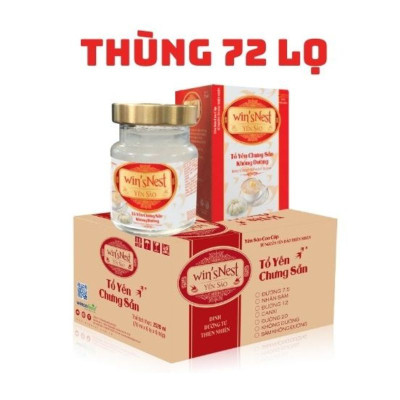 THÙNG 72 LỌ YẾN SÀO WIN