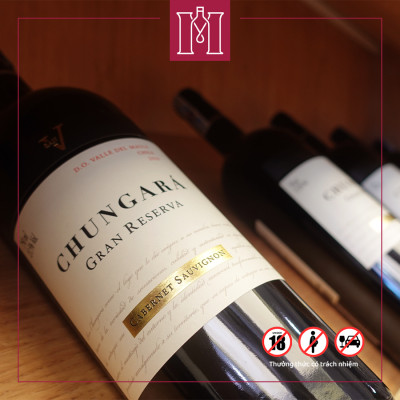 Rượu vang đỏ Chile San Vicente Chungará Cabernet Sauvignon Gran Reserva 750ml 13.5% nhập khẩu - Hàng chính hãng