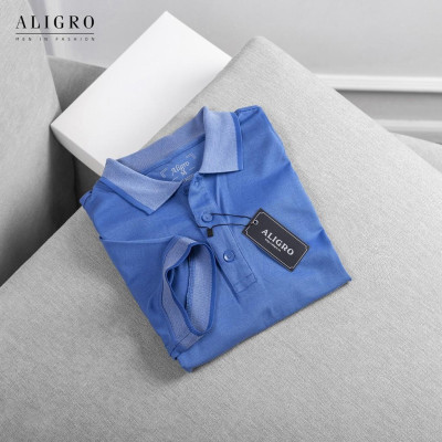 Áo Polo Nam Trơn Màu Xanh Dương aligro ALGPLO26