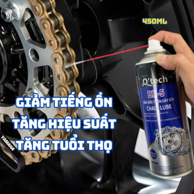 Dưỡng Sên Xe Máy - Bôi Trơn Chi Tiết Cơ Khí - Vệ Sinh Nhông Xích Xe Đạp O