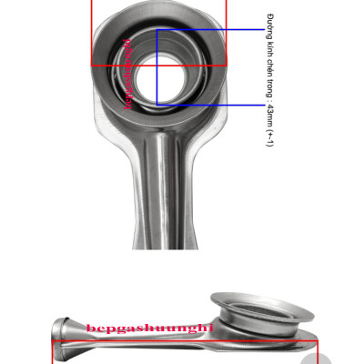 Bộ điếu inox, sen đồng loại tốt. Sử dụng cho các dòng bếp kính, inox phổ thông - Hàng chính hãng