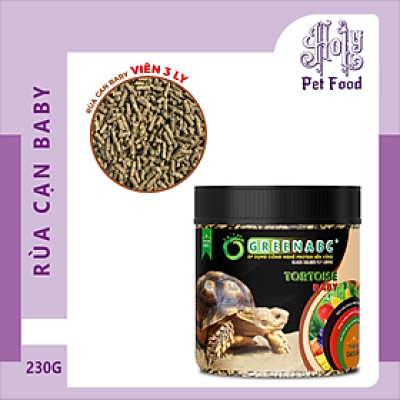 Thức ăn RÙA CẠN, Tortoise Sulcata - hạn chế Urat, tiêu hóa tốt - hộp 230g