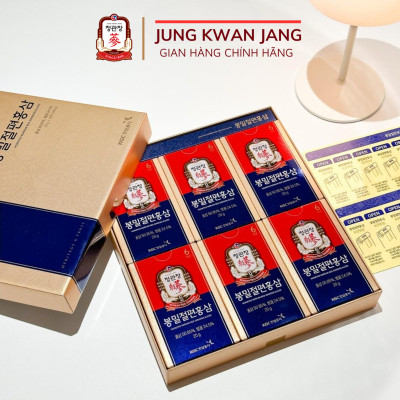 [Hộp 6 gói] Hồng Sâm Lát Tẩm Mật Ong Hàn Quốc KGC Jung Kwan Jang (20g x 6 gói)
