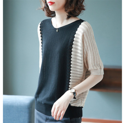 Áo len mỏng nữ Tay lỡ Cổ tim Thanh lịch Form rộng Ulzzang Hàn Quốc Mẫu mới Thu Đông Haint Boutique Al33
