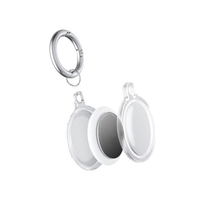 CINCATDY Bao Case Vỏ Bảo Vệ Silicone TPU Keychain cho Apple AirTag - Hàng Nhập Khẩu