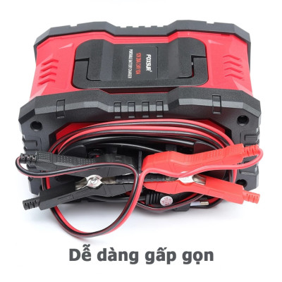 Sạc Bình FOXSUR 12V-24V - Hàng Nhật 300Ah, Thông Minh 7 Giai Đoạn Tự Ngắt, Phục Hồi Ắc Quy