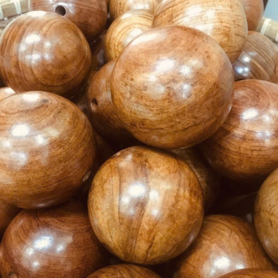 Vòng Lắc Eo , Vòng Lắc Bụng Tràng Hạt Gỗ Hương - Vòng 35 hạt 6cm ( video , hình thật )