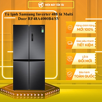 Tủ lạnh Samsung Inverter 488 lít RF48A4000B4/SV - Chỉ giao HCM