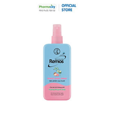 Xịt chống muỗi hương khuynh diệp Remos Baby Spray (60ml)