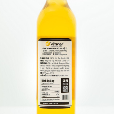 Mật ong Vihoney hoàn toàn thiên nhiên với dung tích 500ml, 