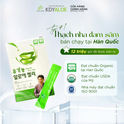 COMBO X3 THẠCH NHA ĐAM SÂM NHO XANH KDY ALOE