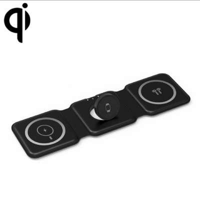 Đế Sạc Không Dây Wiwu Power Air M6 3 in 1 Dành Cho Apple Watch, Iphone 12, 13, Airpods Có Nam Châm Hai Mặt - Hàng Chính Hãng 