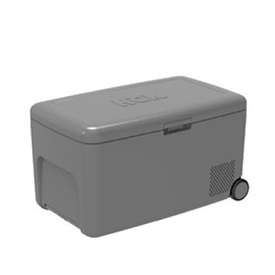 Tủ lạnh mini dã ngoại HCK dung tích 16L màu xám có tay kéo Hàng chính hãng