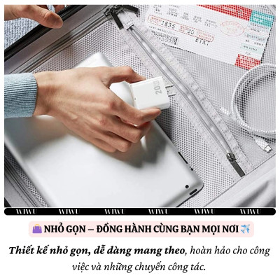 Adapter cóc củ sạc nhanh 20W PD USB C PPS chống cháy hiệu WIWU GAN ESSEN Fast Charger Wi-G002 cho iPhone iPad Oppo Samsung - Hàng nhập khẩu