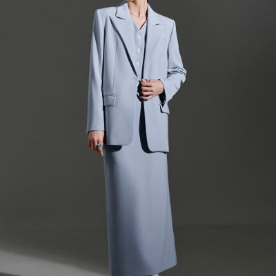 Chân váy chữ A dáng xuông Xavia thiết kế cao cấp WHITE CHIC