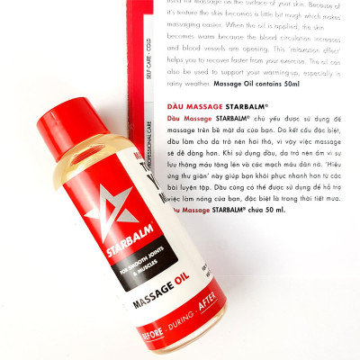 Dầu nóng xoa bóp Starbalm 50ml giúp massage thư giãn vùng da nhanh chóng