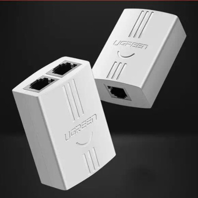 Ugreen UG2035120351TK Màu Trắng Đầu chia cổng điện thoại RJ11 1 ra 2 cao cấp - HÀNG CHÍNH HÃNG
