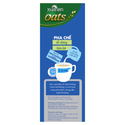 Combo 5 túi: NC Óc Chó Mè Đen+YM Hạnh Nhân+Gạo Lức No Sugar+Dinh Dưỡng Canxi+NC Yến Mạch[ít đường 400gr](Tặng Kèm 2 Túi Yến Mạch 150G)