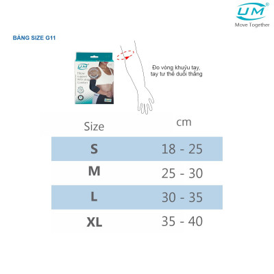 Bó khuỷu tay có đai dán United Medicare (G11)