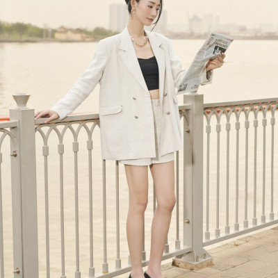 Quần Shorts Linen Lanh PAN064 thời trang thiết kế Hity