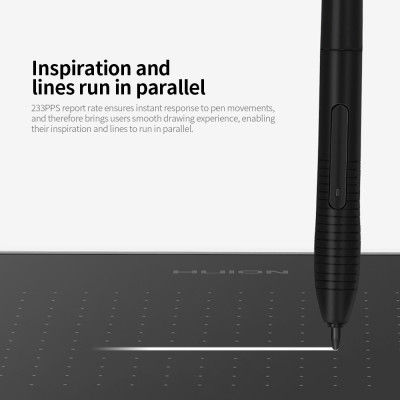 Máy tính bảng vẽ đồ họa Huion H430P với 4096 mức độ nhạy áp lực Độ phân giải bút 5080LPI 233PPS
