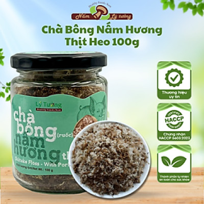 Chà Bông (Ruốc) Nấm Hương Thịt Heo Lý Tưởng 100g, Sản Phẩm Đạt Chứng Nhận OCOP 3 Sao Của Thành Phố Hà Nội