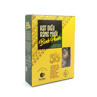 Hộp quà tặng PHÚ QUÝ,  hạt điều Bình Phước không vỏ lụa loại A
