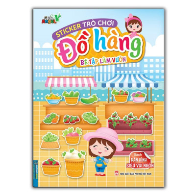 Sách - Sticker Trò Chơi Đồ Hàng - Bé Đi Du Lịch Biển + Bé Làm Chủ Tiệm Hoa + Bé Tập Làm Vườn - Combo 3 Cuốn - Minh Thắng