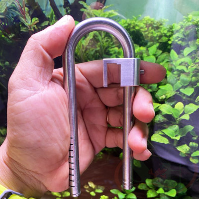 Kẹp ống in out TRU CNC Holder mica / nhôm / inox giữ lọc thùng bể cá tép thủy sinh tiểu cảnh