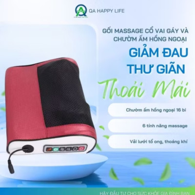 GỐI MASSAGE CỔ VAY GÁY 20 BI CAO CẤP CHO MỌI GIA ĐÌNH MẪU MỚI CHẤT LƯỢNG 